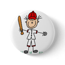 Sport Baseball Button by stick_figures Sport Baseball Button