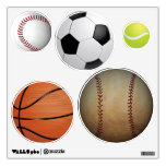 Sport Baseball Soccer Basketball Tennis Balls Wall Decals