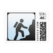 sport climbing mountain postage stamp