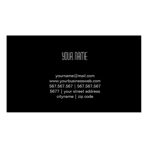 Sport Exotic Car in  Different Colors Business Card Template (back side)