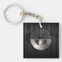 Sport Shooting; Cool Square Acrylic Keychains