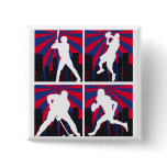 Sport Silhouettes buttons