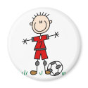 Sport Soccer Magnet by stick_figures Sport Soccer Magnet