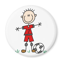Sport Soccer Magnet by stick_figures Sport Soccer Magnet
