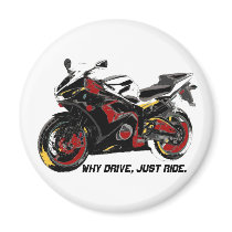 Sportbike 2 magnets by Motorcycle_Gadgets Sportbike 2 magnets