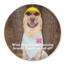 Sporting Breed? magnets by myrtieshuman Sporting Breed? magnets