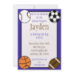 sports, After 12 monthsin theminor leagues, Jay... Custom Invitation