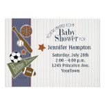 Sports Baby Shower Personalized Invite