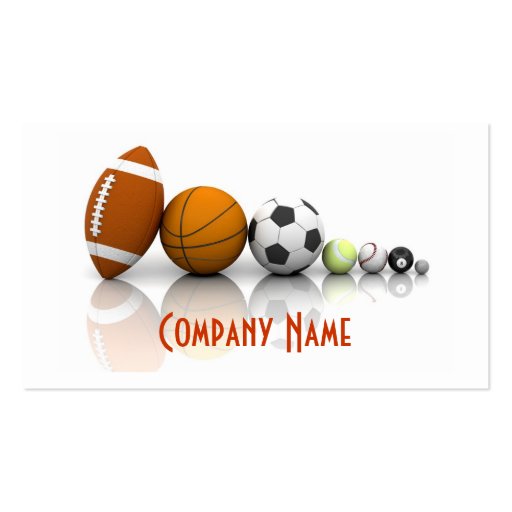 Sports / Balls Business Card (front side)