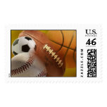 sports balls postage stamps