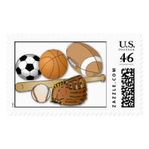 sports balls stamp