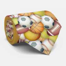 Sports-balls Custom Ties