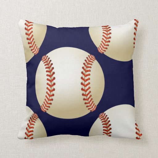 sports baseball throw pillow Zazzle