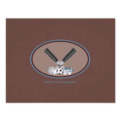 Sports Birthday Party Invitations