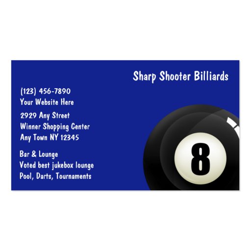 Sports Business Cards (front side)