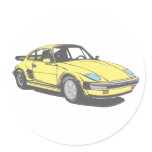 Sports car roadster sticker