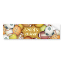Sports Champ Bumper Sticker