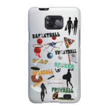 Sports Collage Samsung Galaxy S2 Barely There Case Samsung Galaxy SII Covers
