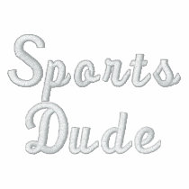 Sports Dude Athletic Junkie Embroidered Shirt embroidered shirts