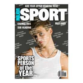 Sports Fake Magazine Cover print