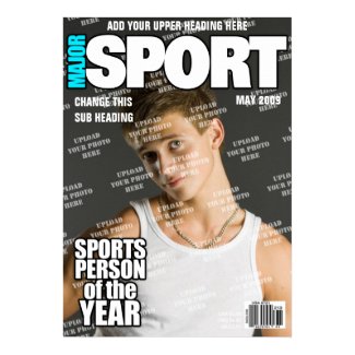 Sports Fake Magazine Cover print