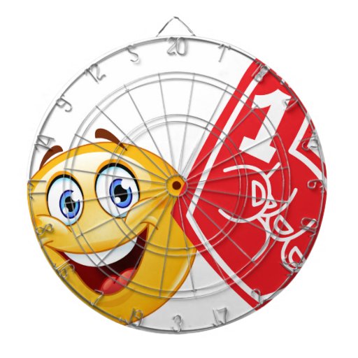 sports fan emoji dart boards Zazzle