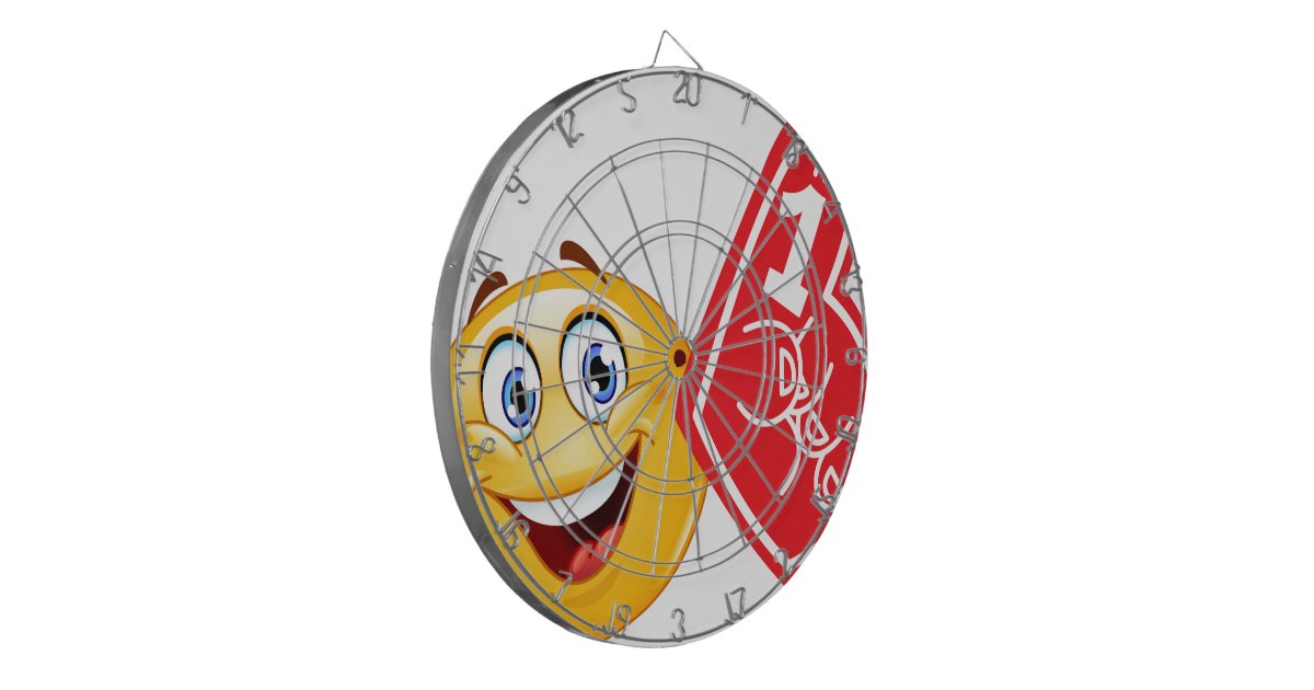 sports fan emoji dart boards Zazzle