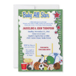 SPORTS FAN FOOTBALL STAR Baby Shower Invitation