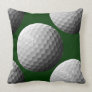 sports golf balls throw pillow