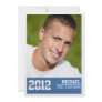 Sports Guy Photo Graduation Party Invitation Blue