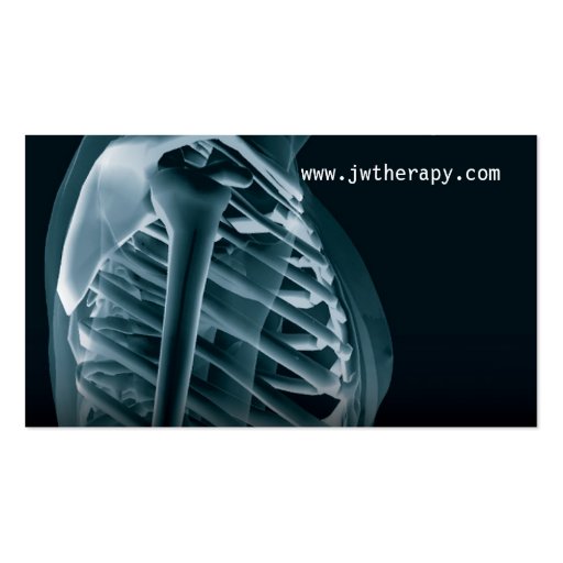 Sports Injury Therapist business card (back side)