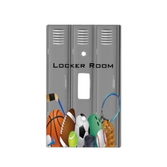 Sports Locker Room Design Light Switch Cover