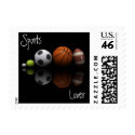 Sports Lover Postage Stamp stamp