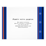 Sports Mets Baseball Bar Mitzvah Reception Card invitations
