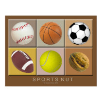 Sports Nut Poster posters