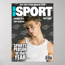 Sports Personalized Magazine Cover Print