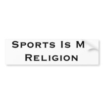 Sports Religion bumper stickers