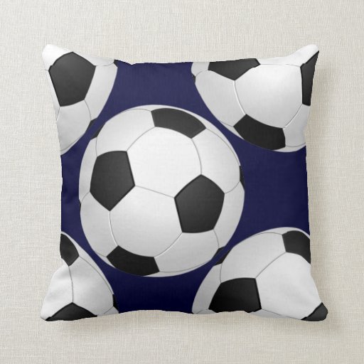 sports soccer throw pillow Zazzle