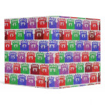 Sports Stadiums Pattern 3 Ring Binder