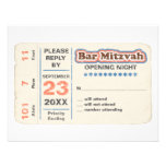 Sports Star Bar Mitzvah Reply Card Personalized Announcements