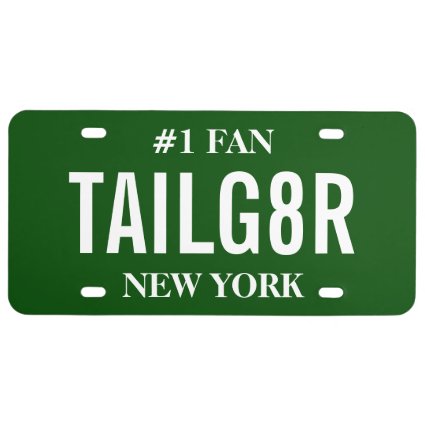 Sports Tailgate Tag | Custom Colors License Plate