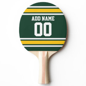 Sports Team Football Jersey Custom Name Number Ping Pong Paddle