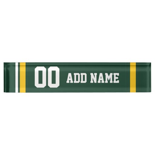 football name plates