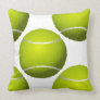 sports tennis balls throw pillow