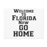 Sports Text Welcome To Florida go hme postcards