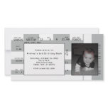Sports Ticket Invitation Custom Photo Card