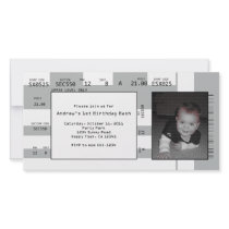 Sports Ticket Invitation Custom Photo Card