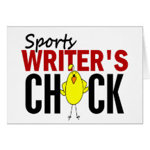 Sports Writer's Chick Greeting Card