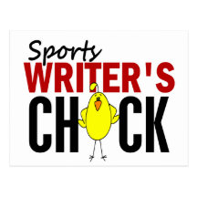 Sports Writer's Chick Postcard