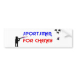 Sportsmen for Cheney Bumper Sticker
